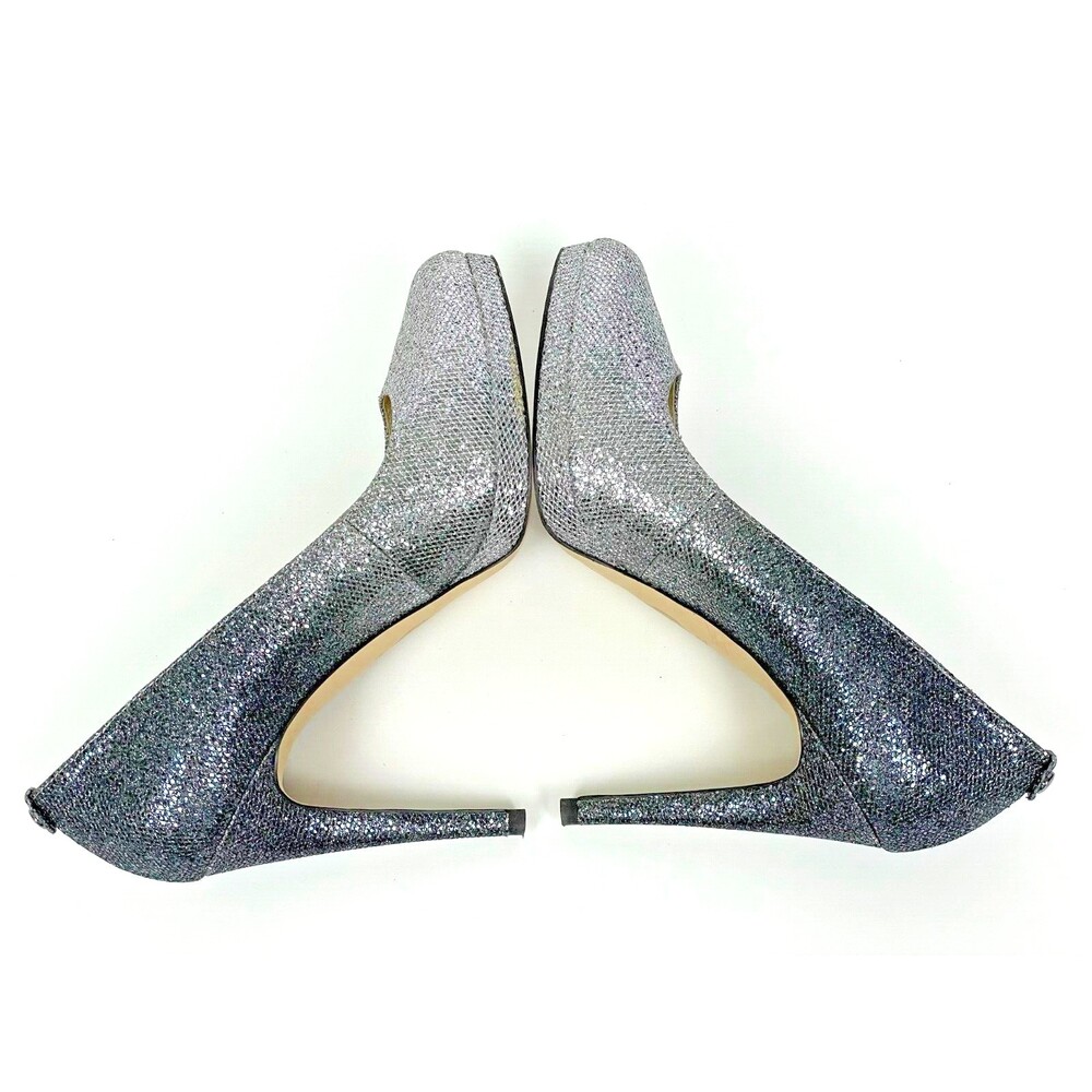 MICHAEL KORS Georgia Ombre Silver Gray Glitter High Heels Pumps Women's Size 7.5 - Picture 6 of 9